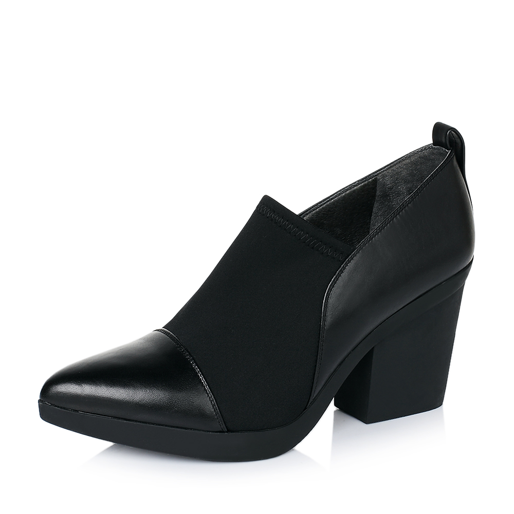 STACCATO/思加图秋季专柜同款黑色牛皮女单鞋9JY02CM6