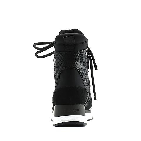 STACCATO/思加图冬季专柜同款黑色羊皮女靴9JX05DD6