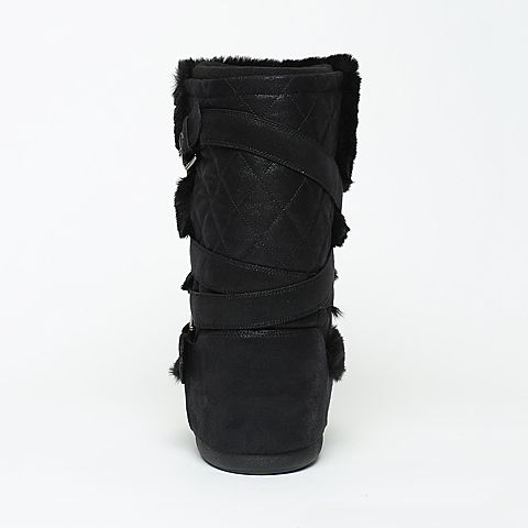 STACCATO/思加图冬季专柜同款黑色布女靴9C203DG6