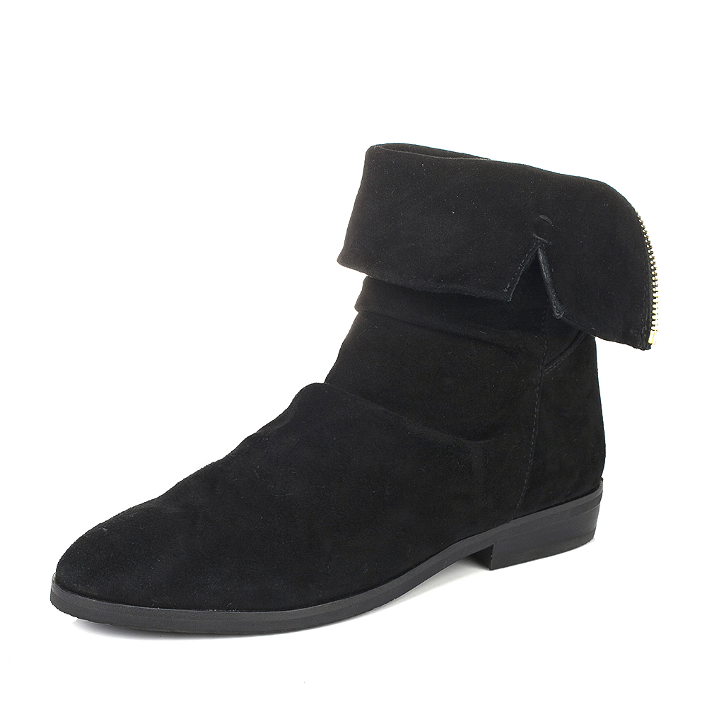STACCATO/思加图冬季专柜同款黑色羊绒皮女皮靴9KH16DZ6