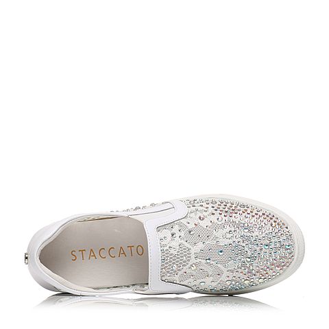 STACCATO/思加图春季专柜同款白色女单鞋G4101AM6