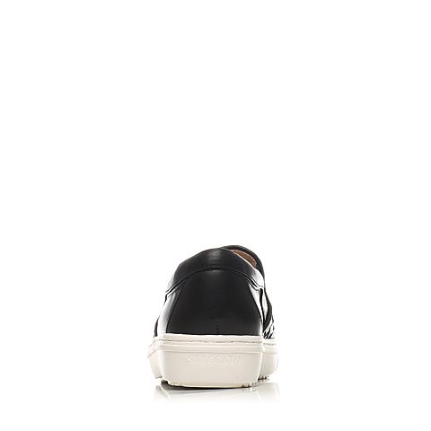 STACCATO/思加图春季专柜同款黑色牛皮女单鞋(编织)P9UI2AM6