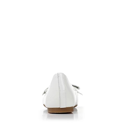 STACCATO/思加图春季专柜同款牛皮白色漆皮女单鞋9SD32AQ7
