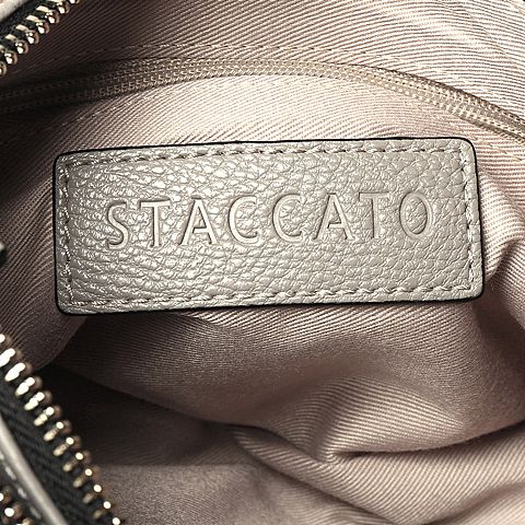 STACCATO/思加图春季专柜同款灰色牛皮时尚单肩包X1495AN7