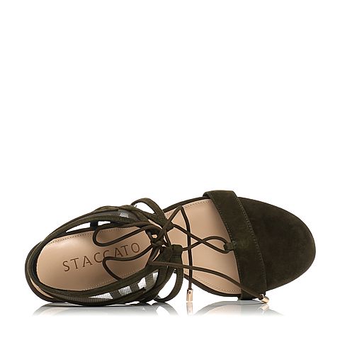 STACCATO/思加图夏季专柜同款优雅女皮凉鞋9G303BL7