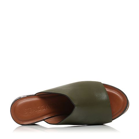 STACCATO/思加图夏季专柜同款牛皮革女皮凉鞋9G601BT7