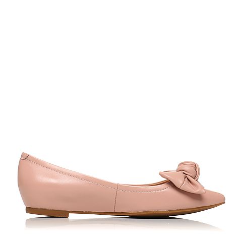 STACCATO/思加图春季专柜同款粉色羊皮浅口女单鞋K7101AQ7
