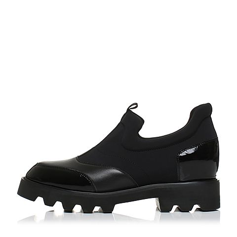 STACCATO/思加图秋季专柜同款黑色拼接满帮女单鞋L7101CM7