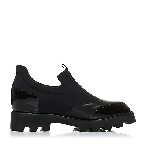 STACCATO/思加图秋季专柜同款黑色拼接满帮女单鞋L7101CM7