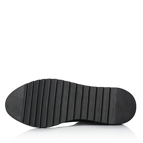 STACCATO/思加图冬季专柜同款黑色羊皮绒里女皮靴P2101DD7