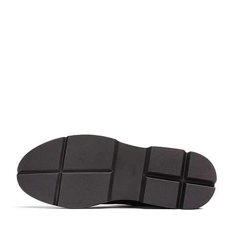 STACCATO/思加图冬季专柜同款黑色羊绒皮女皮靴N5101DZ7