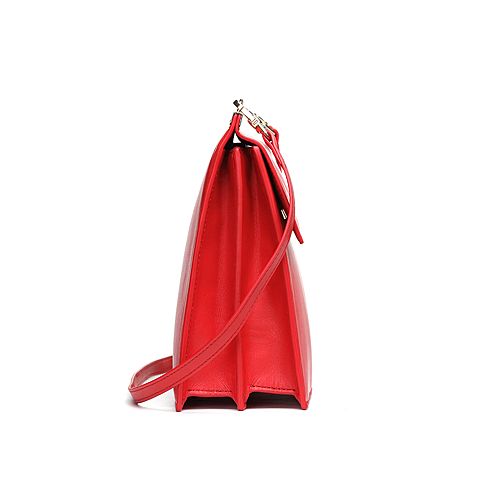 STACCATO/思加图2018年春季专柜同款红色羊皮时尚手提包X1772AN8