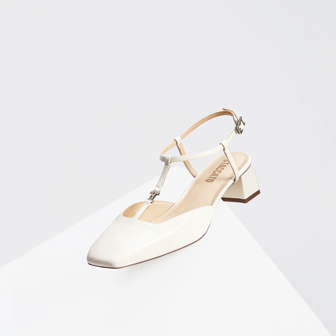 思加图2024春季新款时尚玛丽珍奶油鞋鞋粗跟凉鞋女皮凉鞋EL610AH4