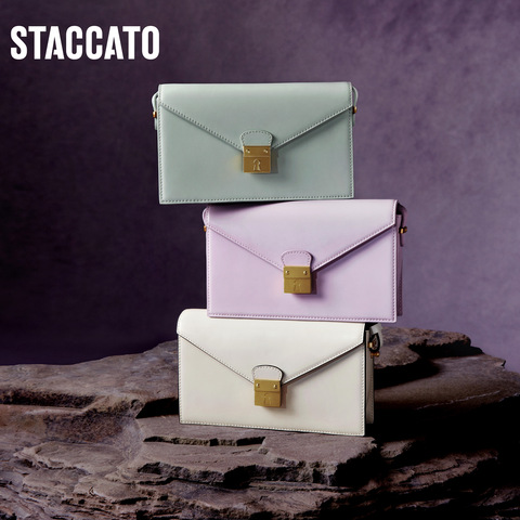 思加图2024春季新款时尚小方包翻盖包单肩斜挎包背提包X3137AX4