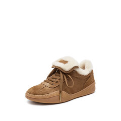 思加图2025春季新款复古毛毛鞋保暖德训鞋休闲鞋女鞋子C6797AM5