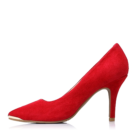 Tata/他她 秋季专柜同款红色羊皮女单鞋2H503CQ4