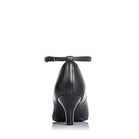 Tata/他她秋季专柜同款黑色时尚优雅魅力牛皮女单鞋2R217CQ5