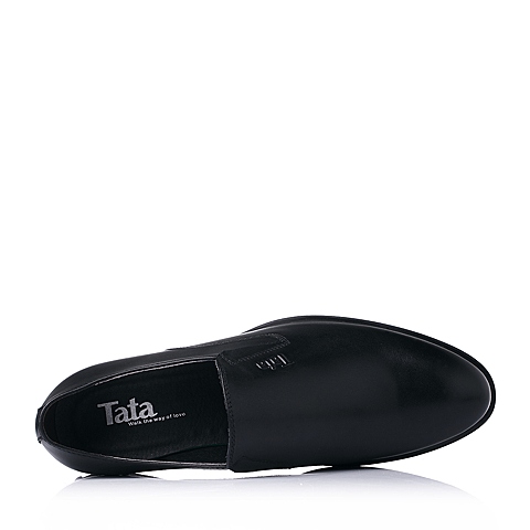 Tata/他她秋季黑色时尚商务正装牛皮男皮鞋H2320CM5