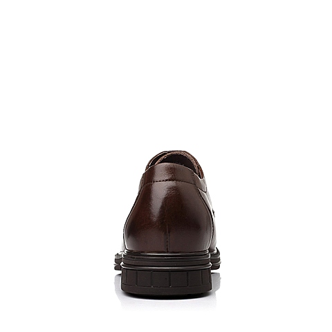 Tata/他她秋季棕色时尚商务正装牛皮男皮鞋LA206CM5