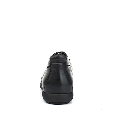Tata/他她冬季专柜同款黑色牛皮男靴（绒里）V460RDD5
