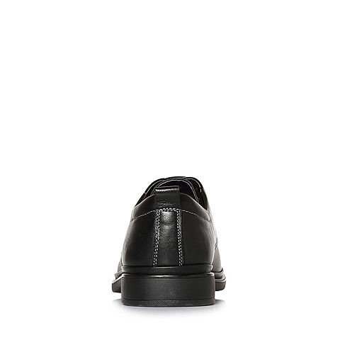 Tata/他她春专柜同款黑色牛皮绑带方跟男休闲鞋S1529AM8