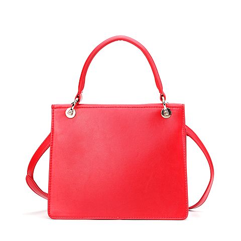 Tata/他她春专柜同款红色人造革手提包时尚女包X2399AX9
