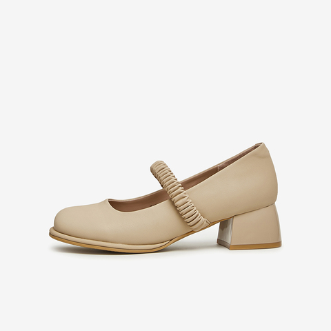 Tata/他她2023秋商场同款时尚百搭简约玛丽珍浅口单鞋WJY02CQ3