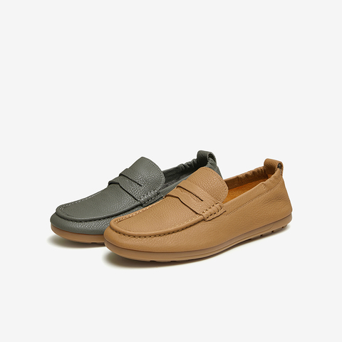 Tata/他她2024春商场同款时尚简约男士乐福鞋新款QED01BM4