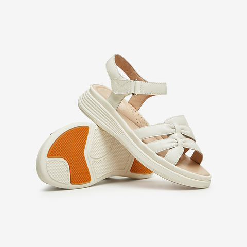 Tata/他她2024夏商场同款简约一字带凉鞋女软底凉鞋新款YEX01BL4