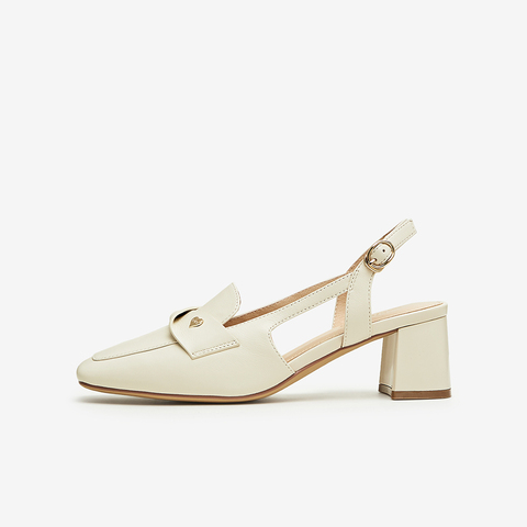 Tata/他她2024夏商场同款时尚简约气质女后空凉鞋新款YET01BH4