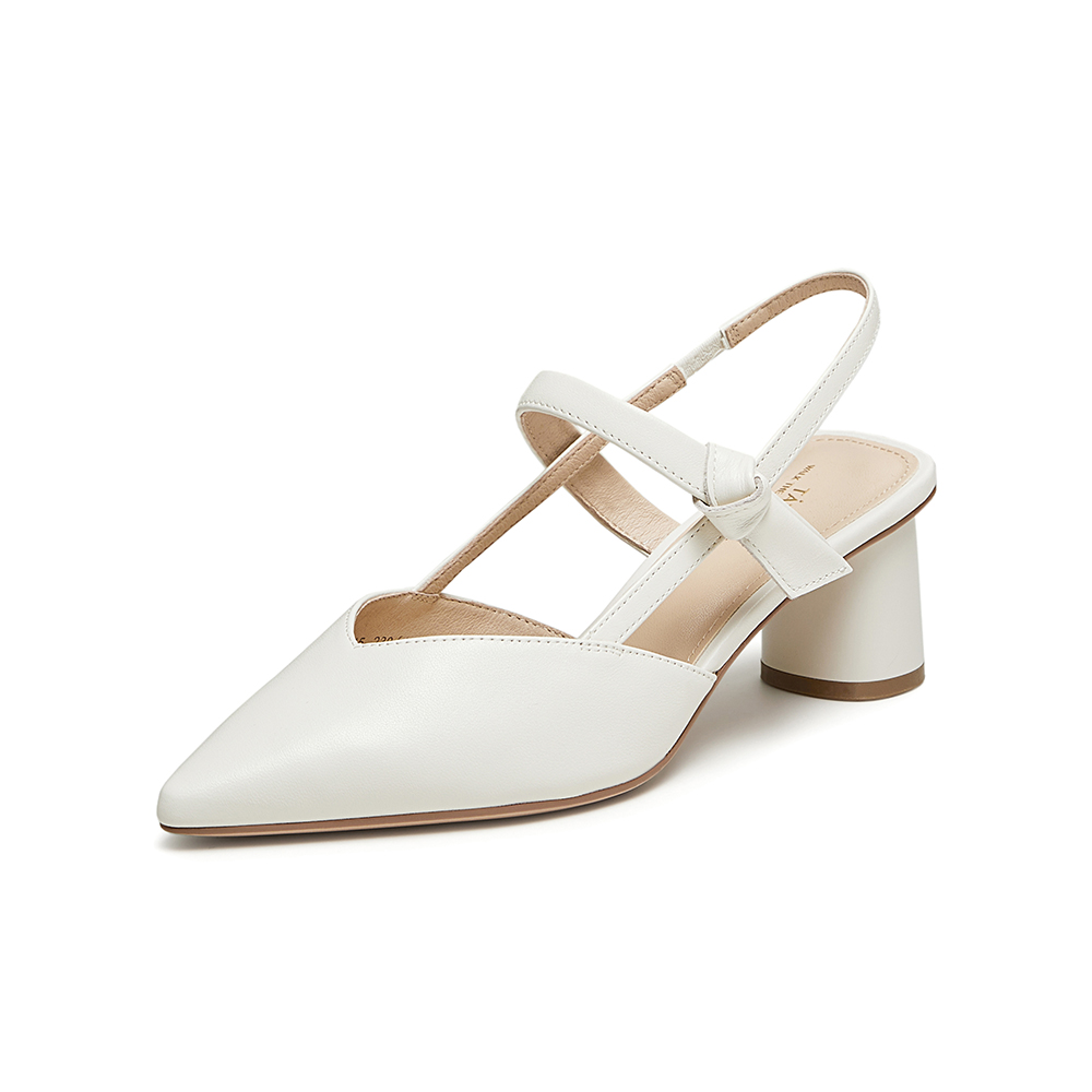 Tata/他她2024夏商场同款时尚简约女款后空凉鞋新款7RZ15BH4