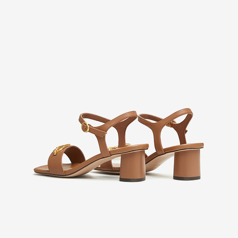 Tata/他她2024夏商场同款简约气质一字带凉鞋女新款7ZQ06BL4