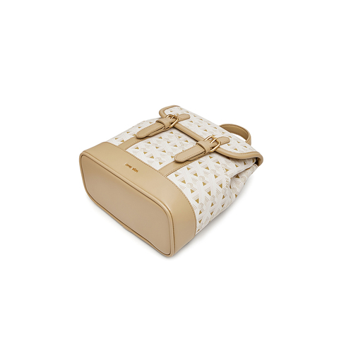 Tata/他她2024夏商场同款复古撞色休闲双肩背包新款X3264BX4