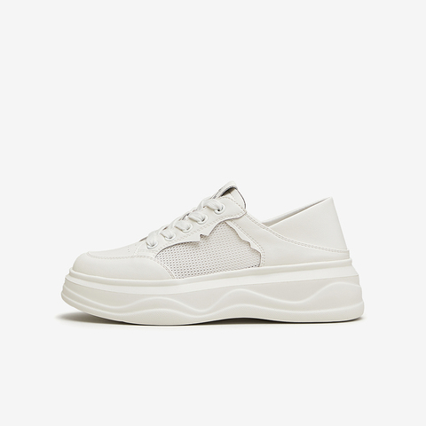 Tata/他她2024夏商场同款运动休闲厚底女板鞋新款WH702BM4