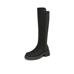 Tata/他她2024冬商场同款时尚休闲时装长靴女新款W5K03DG4