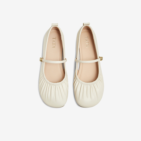TATA/他她2025春商场同款浅口女气质玛丽珍鞋新YDT06AQ5