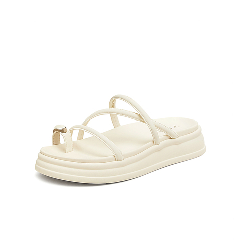 TATA/他她2025夏商场同款百搭时尚休闲女拖鞋新款CXZ01BT5