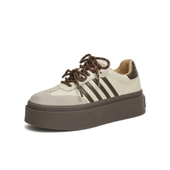 TATA/他她2025秋时尚休闲德训鞋女新款W9B02CM5