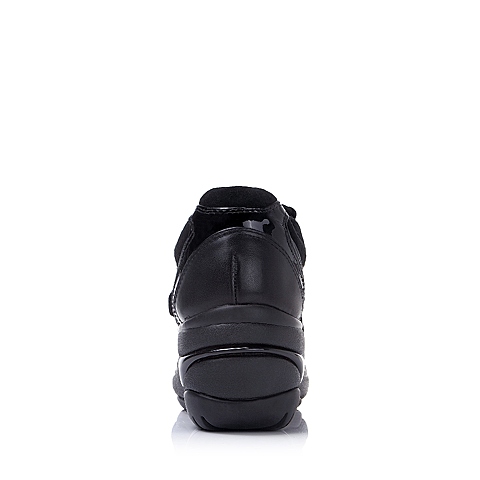 Teenmix/天美意秋季专柜同款黑色女单鞋6TS20CM5