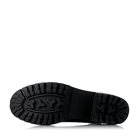Teenmix/天美意秋季专柜同款黑色擦色软牛皮女单鞋6SR02CQ5