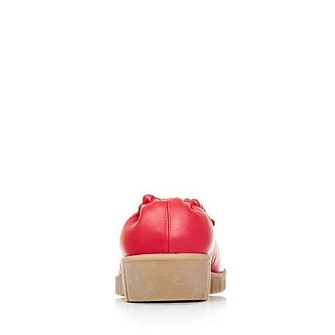 Teenmix/天美意秋季专柜同款红牛皮革女单鞋6ZS23CM5