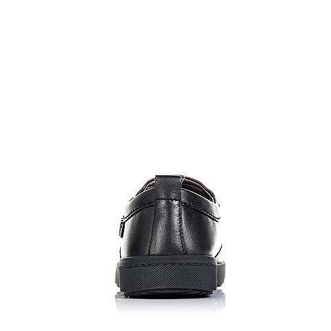 Teenmix/天美意秋季专柜同款黑色牛皮男单鞋AEF16CM5