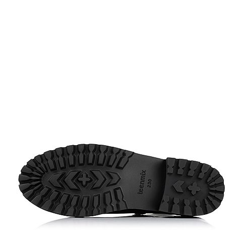 Teenmix/天美意冬季专柜同款黑色牛皮女靴（皮里）AL63HDD5