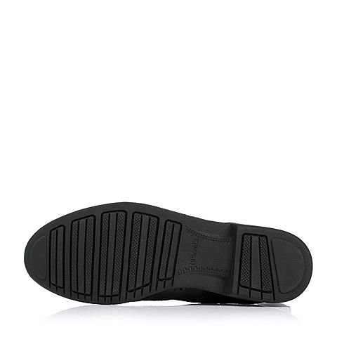 Teenmix/天美意冬季专柜同款黑色牛皮女靴（绒里）6D460DZ5
