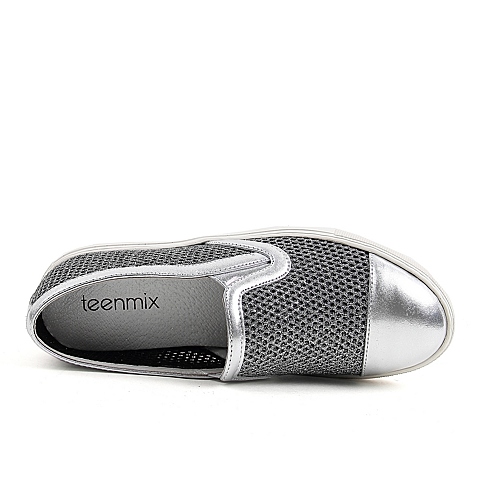 Teenmix/天美意春季专柜同款牛皮革/网布女鞋AM241AM6