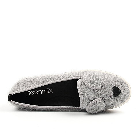 Teenmix/天美意秋季专柜同款灰色织物女休闲鞋AN231CQ6