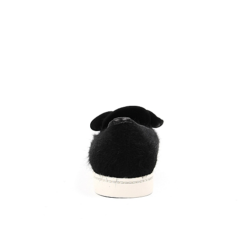 Teenmix/天美意秋季专柜同款黑色织物女休闲鞋AN231CQ6
