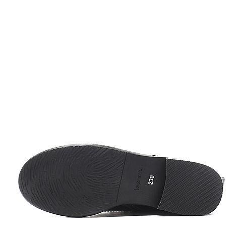 Teenmix/天美意冬季专柜同款黑色牛皮女靴6S261DZ6
