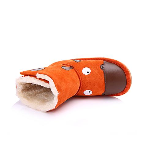 天美意（Teenmix）16年秋冬季新款时尚男女童动物趣味元素设计保暖舒适防滑女童靴DX0112
