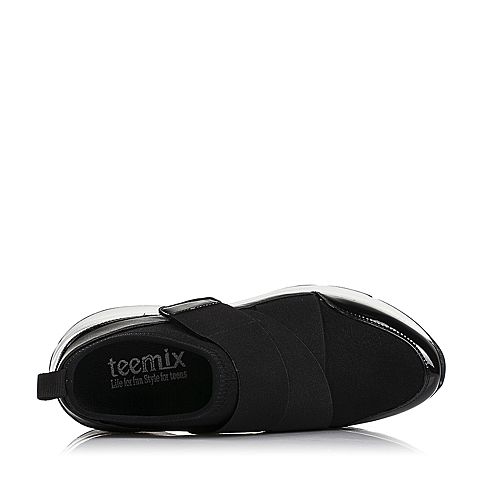 Teenmix/天美意春黑色女休闲鞋6W120AM7